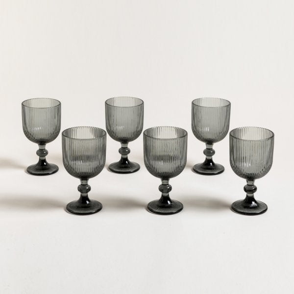 Set x6 Copas Vidrio Fume | Decoinfinity – DECOINFINITY