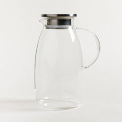 Jarra de vidrio bombe tapa acero 2200 ml