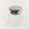 Image of Jarra de vidrio bombe tapa acero 2200 ml