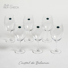 Set x6 copas de cristal Linea Bohemia