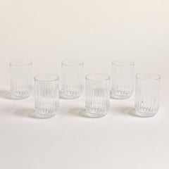 Set x 6 vasos altos stripes 350 ml