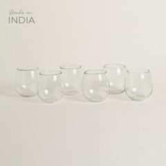 Set x 6 vasos ovalado firuz 490 ml