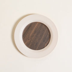 Plato de postre fibra de bamboo prunus - 20 cm