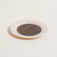 Plato de postre fibra de bamboo prunus - 20 cm