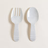 Image of SET DE TENEDOR Y CUCHARA DE MELAMINA LUXOR LIGHT 27 CM