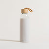 Image of Botella tapa bamboo y funda de silicona full cream 500 ml