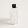 Image of Botellón de vidrio diseño ratan tapa black