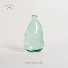 JARRON DE VIDRIO RECICLADO AMORFO FAYUN 20X38 CM - 12000 ML