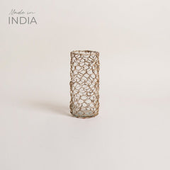 Florero de vidrio linea Bangalore Malla ratan