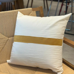 Almohadón tusor con raya lisa velvet