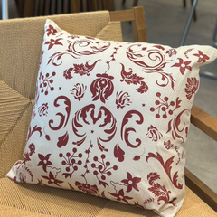 Almohadón tusor linea ambar con estampado