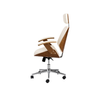 Image of Sillón Miller gerencial tapizado en ecocuero con madera