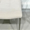 Image of Silla Florencia tapizada en tela con patas cromadas