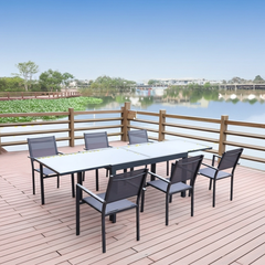 Silla de exterior linea Mykonos de aluminio