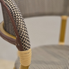 Image of Silla French bistro con esterillado simil rattan - gris