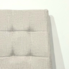Image of Silla Florencia tapizada en tela con patas cromadas