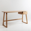 Image of Escritorio de Madera de Álamo con Cajón