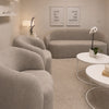 Image of Sillón tapizado en pana Linea Luna.
