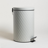 Image of CESTO DE BASURA ACERO ROMBOS GREY 12 L