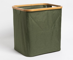 CESTO ORGANIZADOR VERDE BAMBOO 36X27X41CM