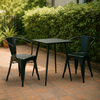 Image of Combo promo: Mesa baker de metal 60 cm negro + 2 Sillones tolix