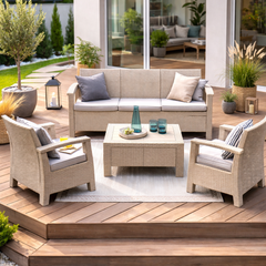 Set de exterior XL linea corfu - Gris claro