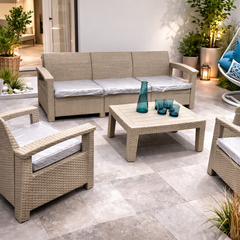 Set de exterior XL linea corfu - Gris claro