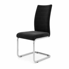Silla Toronto tapizada y patas trineo cromadas