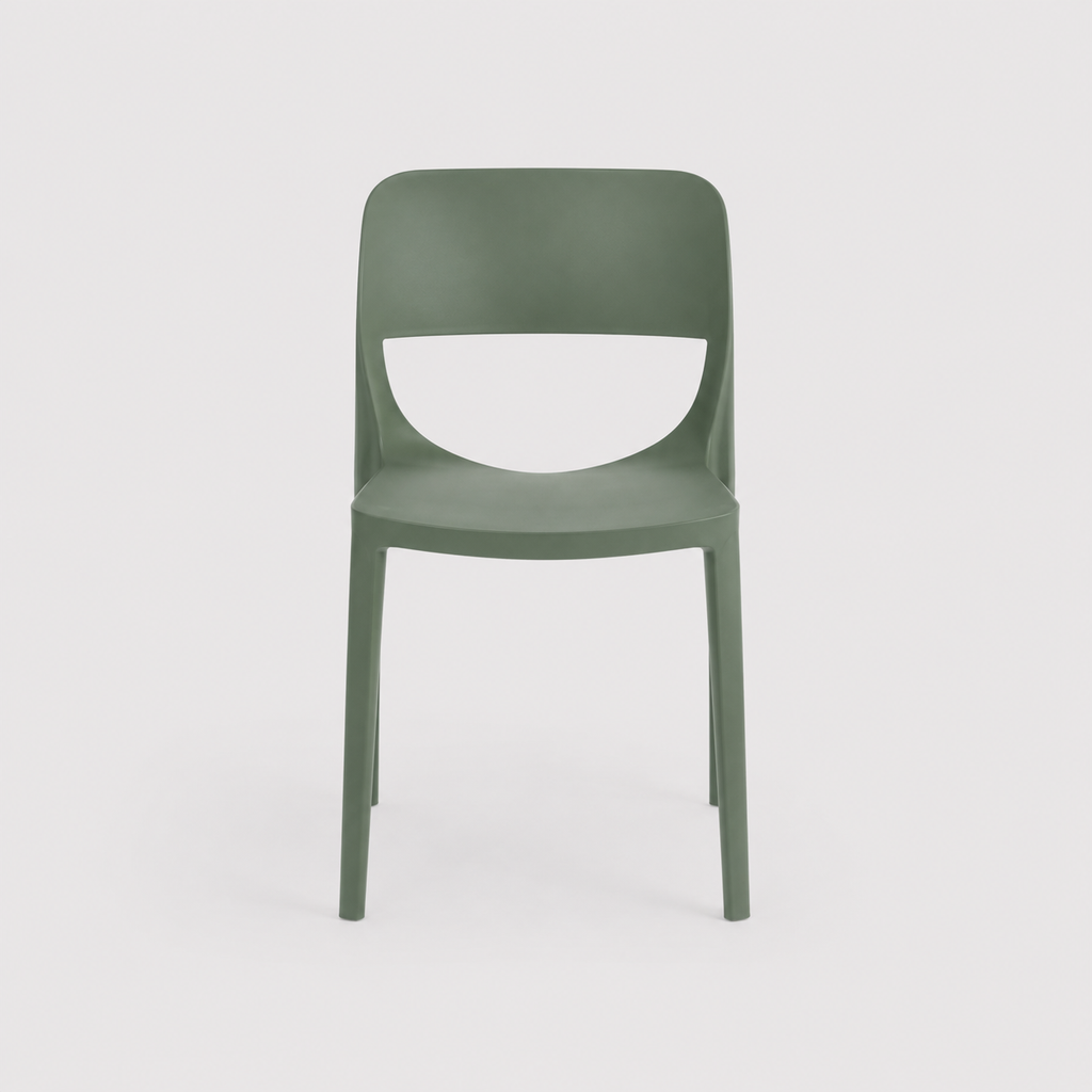 Silla Smile de plástico apilable