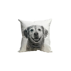 Almohadón velvet con aplique de moño family golden