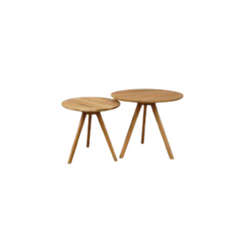 Mesa auxiliar dúo doble roble - Pack x 2