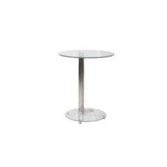 Mesa auxiliar de costado de vidrio