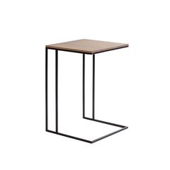 Mesa de Arrime Cuadrada de Madera de Álamo y Hierro. Modelos Varios