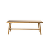 Image of Mesa ratona con tapa de madera y patas de madera.