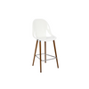 Image of Banqueta Nina Wood Casco Plástico con Patas de Madera. Varios colores