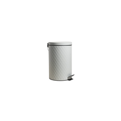 CESTO DE BASURA ACERO ROMBOS GREY 12 L