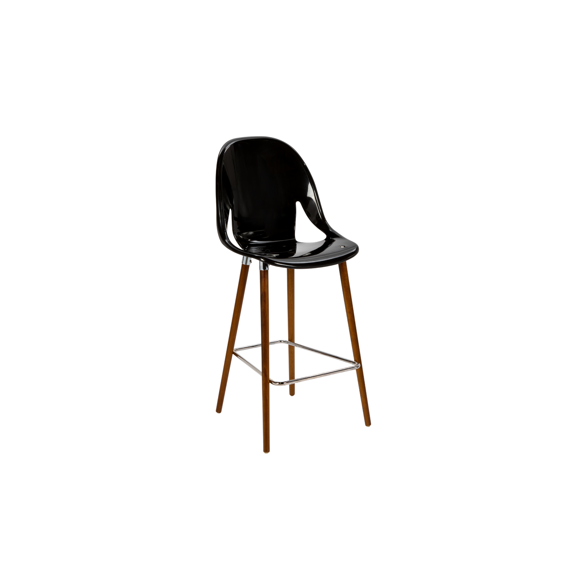 Banqueta Nina Wood - Negro