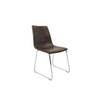 Image of Silla de Diseño Bellini ecocuero habano con patas cromadas o negras