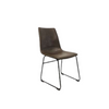 Image of Silla de Diseño Bellini ecocuero habano con patas cromadas o negras