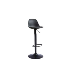 Banqueta Tulip con asiento tapizado en ecocuero