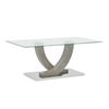 Image of Mesa felicity con tapa de vidrio templado