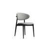 Image of Silla Celine tapizada gris con patas color negro o natural