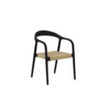 Image of Silla Joanne de madera estructura y asiento natural o negro