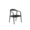 Image of Silla Joanne de madera estructura y asiento natural o negro