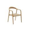 Image of Silla Joanne de madera estructura y asiento natural o negro