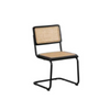 Image of Silla Francesca asiento y respaldo de madera con un esterillado de ratán.