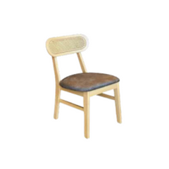 Silla Denmark curva de madera - Negra/Natural