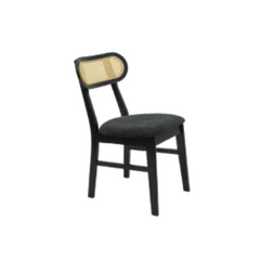 Silla Denmark curva de madera - Negra/Natural