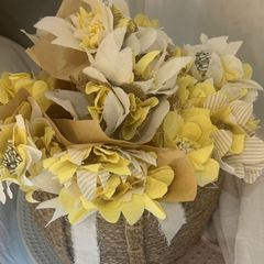 Pack de ramos de flores de tela.