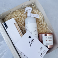Kit combo de regalo 1 - difusor/spray/bloom rose bouquet/tarjeta/varilla